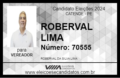 Candidato ROBERVAL LIMA 2024 - CATENDE - Eleições