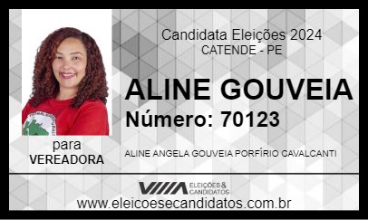 Candidato ALINE GOUVEIA 2024 - CATENDE - Eleições