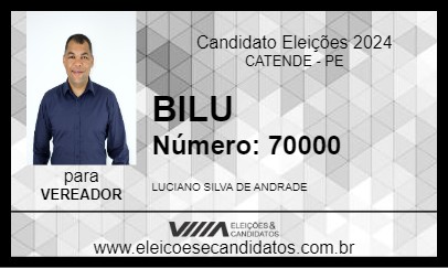 Candidato BILU 2024 - CATENDE - Eleições