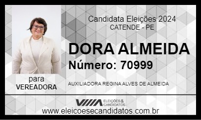 Candidato DORA ALMEIDA 2024 - CATENDE - Eleições