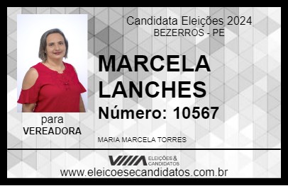 Candidato MARCELA LANCHES 2024 - BEZERROS - Eleições