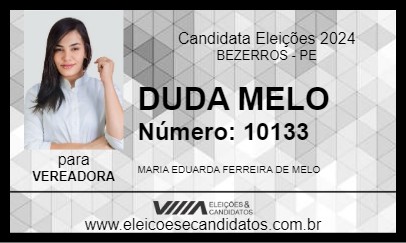 Candidato DUDA MELO 2024 - BEZERROS - Eleições