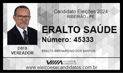 Candidato ERALTO SAÚDE 2024 - RIBEIRÃO - Eleições