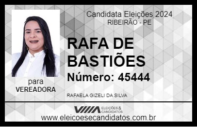 Candidato RAFA DE BASTIÕES 2024 - RIBEIRÃO - Eleições