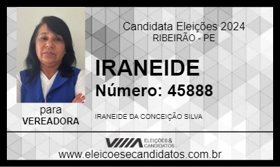 Candidato IRANEIDE 2024 - RIBEIRÃO - Eleições