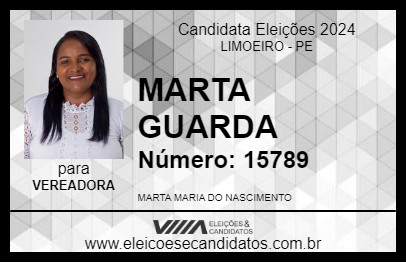 Candidato MARTA GUARDA 2024 - LIMOEIRO - Eleições