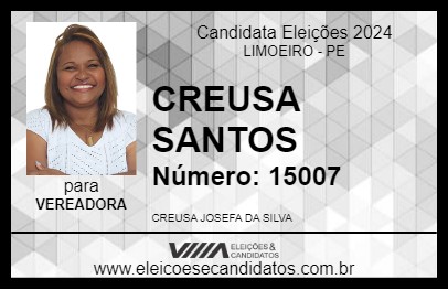 Candidato CREUSA SANTOS 2024 - LIMOEIRO - Eleições