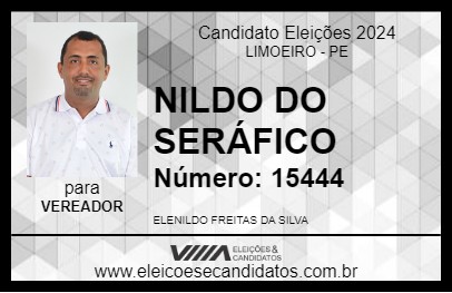 Candidato NILDO DO SERÁFICO 2024 - LIMOEIRO - Eleições