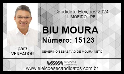 Candidato BIU MOURA 2024 - LIMOEIRO - Eleições