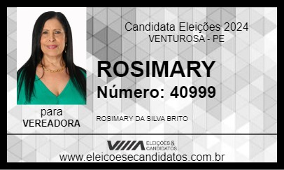 Candidato ROSIMARY 2024 - VENTUROSA - Eleições