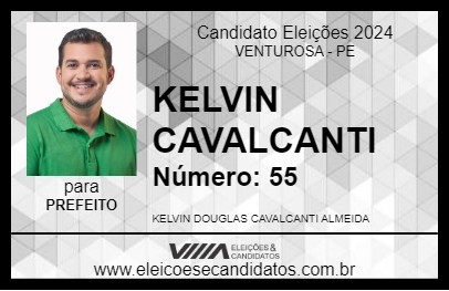 Candidato KELVIN CAVALCANTI 2024 - VENTUROSA - Eleições