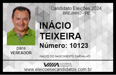 Candidato INÁCIO TEIXEIRA 2024 - BREJINHO - Eleições