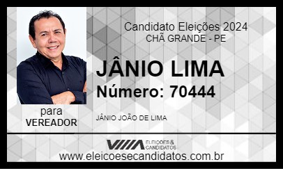 Candidato JÂNIO LIMA 2024 - CHÃ GRANDE - Eleições