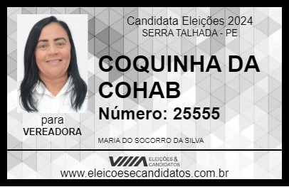 Candidato COQUINHA DA COHAB 2024 - SERRA TALHADA - Eleições