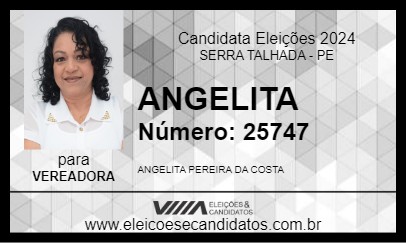 Candidato ANGELITA 2024 - SERRA TALHADA - Eleições