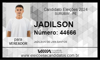 Candidato JADILSON 2024 - SURUBIM - Eleições