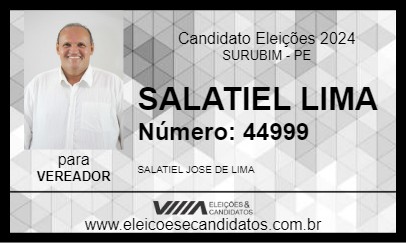 Candidato SALATIEL LIMA 2024 - SURUBIM - Eleições