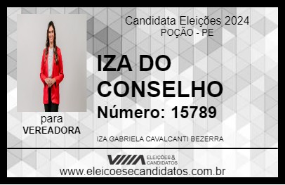 Candidato IZA DO CONSELHO 2024 - POÇÃO - Eleições