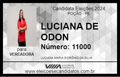 Candidato LUCIANA DE ODON 2024 - POÇÃO - Eleições