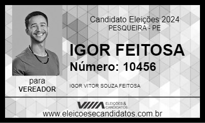 Candidato IGOR FEITOSA 2024 - PESQUEIRA - Eleições