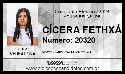 Candidato CÍCERA FETHXÁ 2024 - ÁGUAS BELAS - Eleições