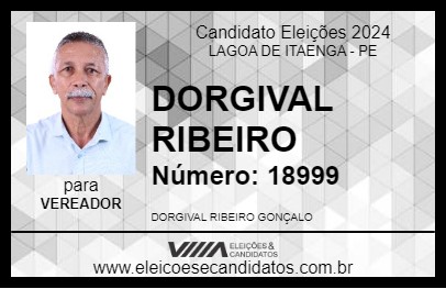 Candidato DORGIVAL RIBEIRO 2024 - LAGOA DE ITAENGA - Eleições