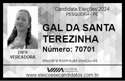 Candidato GAL DA SANTA TEREZINHA 2024 - PESQUEIRA - Eleições