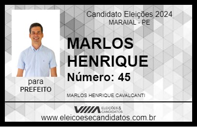 Candidato MARLOS HENRIQUE 2024 - MARAIAL - Eleições