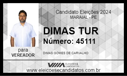 Candidato DIMAS TUR 2024 - MARAIAL - Eleições