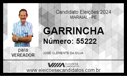 Candidato GARRINCHA 2024 - MARAIAL - Eleições