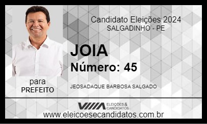 Candidato JOIA 2024 - SALGADINHO - Eleições