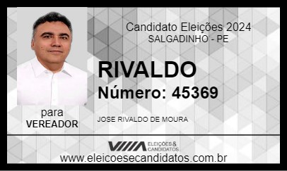 Candidato RIVALDO 2024 - SALGADINHO - Eleições