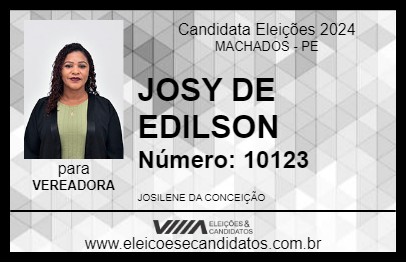 Candidato JOSY DE EDILSON 2024 - MACHADOS - Eleições