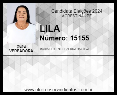 Candidato LILA 2024 - AGRESTINA - Eleições