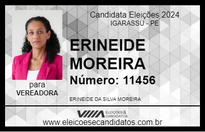 Candidato ERINEIDE MOREIRA 2024 - IGARASSU - Eleições