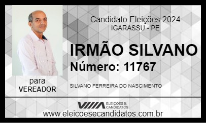 Candidato IRMÃO SILVANO 2024 - IGARASSU - Eleições