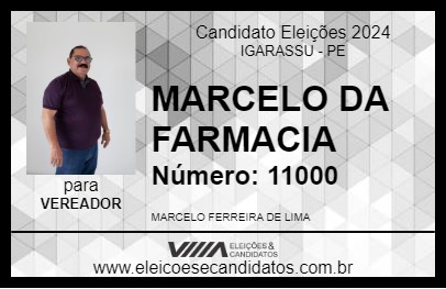 Candidato MARCELO DA FARMACIA JUNTOS 2024 - IGARASSU - Eleições