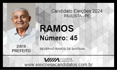 Candidato RAMOS 2024 - PAULISTA - Eleições