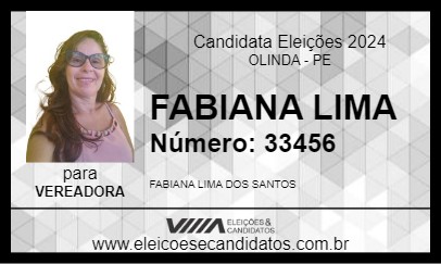 Candidato FABIANA LIMA 2024 - OLINDA - Eleições