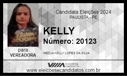 Candidato KELLY 2024 - PAULISTA - Eleições