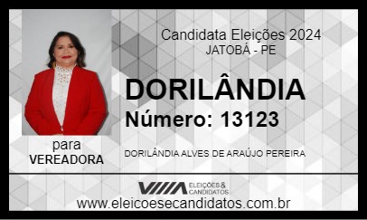 Candidato DORILÂNDIA 2024 - JATOBÁ - Eleições