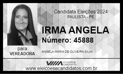 Candidato IRMA ANGELA 2024 - PAULISTA - Eleições