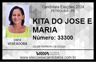 Candidato KITA DO JOSE E MARIA 2024 - PETROLINA - Eleições