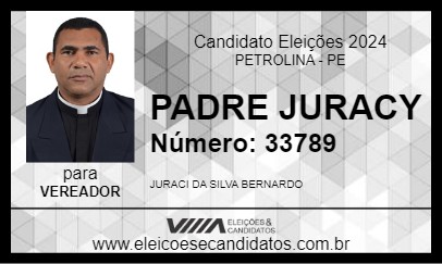 Candidato PADRE JURACY 2024 - PETROLINA - Eleições