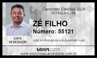 Candidato ZÉ FILHO 2024 - PETROLINA - Eleições