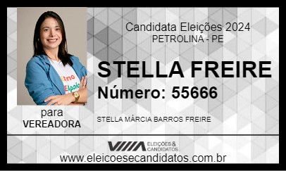 Candidato STELLA FREIRE 2024 - PETROLINA - Eleições