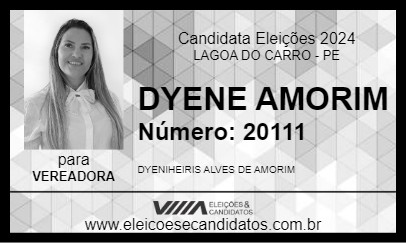 Candidato DYENE AMORIM 2024 - LAGOA DO CARRO - Eleições