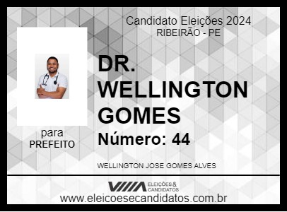 Candidato DR. WELLINGTON GOMES 2024 - RIBEIRÃO - Eleições