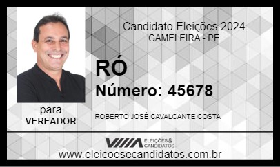 Candidato RÓ 2024 - GAMELEIRA - Eleições