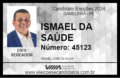 Candidato ISMAEL DA SAÚDE 2024 - GAMELEIRA - Eleições